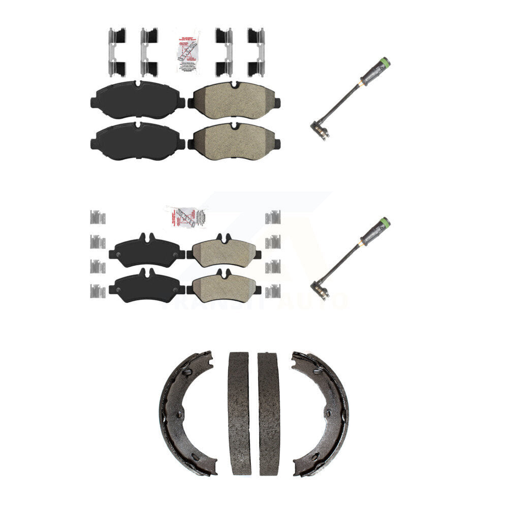 AmeriBRAKES KNW-101181 Disc Brake Pad for 2010-2018 Freightliner Sprinter 2500 - Front and Rear