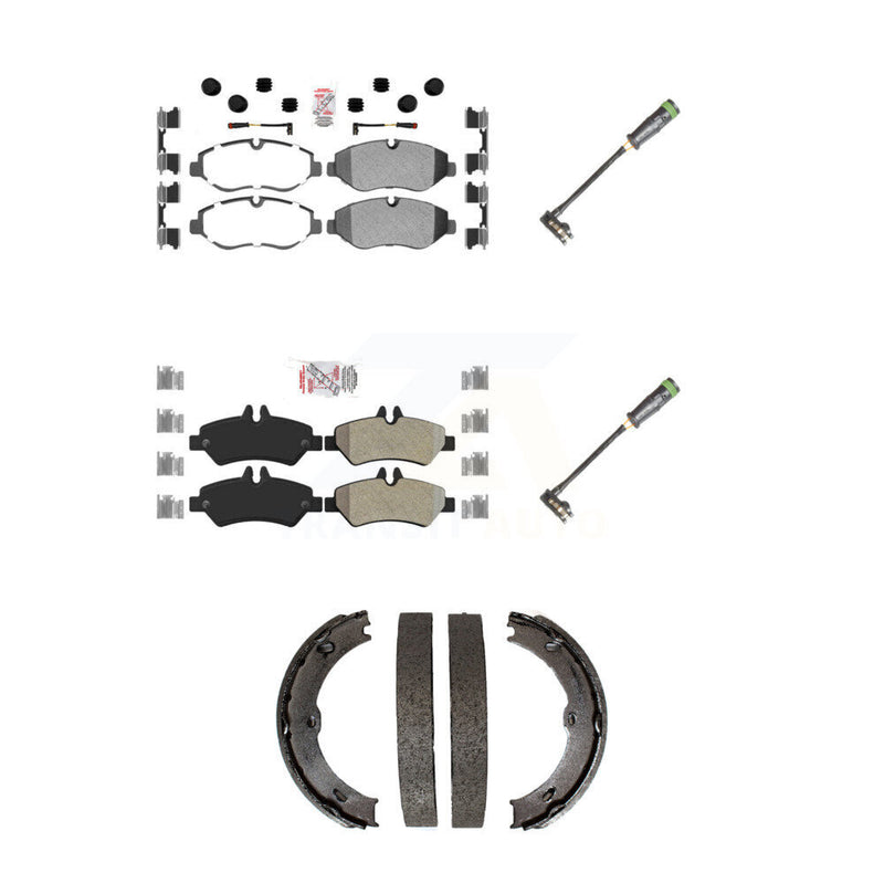 AmeriBRAKES KNW-101182 Disc Brake Pad for 2010-2018 Freightliner Sprinter 2500 - Front and Rear