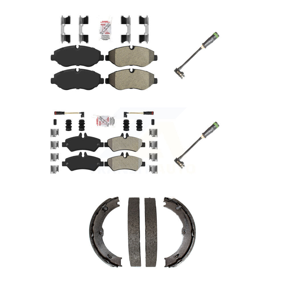 AmeriBRAKES KNW-101183 Disc Brake Pad for 2010-2018 Freightliner Sprinter 2500 - Front and Rear