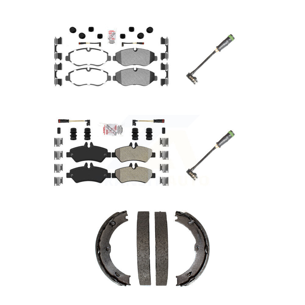 AmeriBRAKES KNW-101184 Disc Brake Pad for 2010-2018 Freightliner Sprinter 2500 - Front and Rear