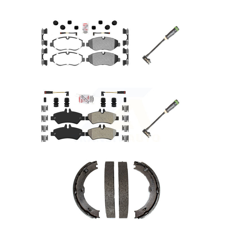 AmeriBRAKES KNW-101184 Disc Brake Pad for 2010-2018 Freightliner Sprinter 2500 - Front and Rear
