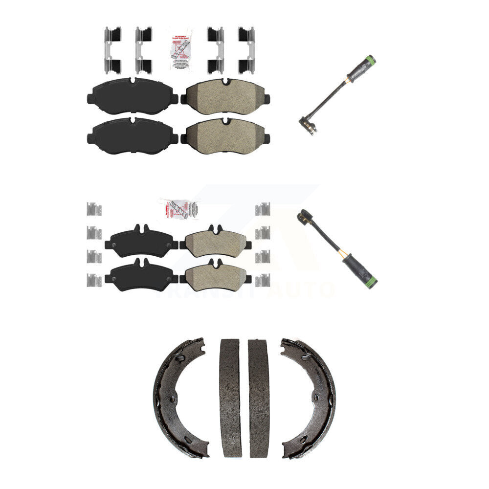 AmeriBRAKES KNW-101185 Disc Brake Pad for 2007-2009 Freightliner Sprinter 2500 - Front and Rear