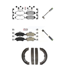 AmeriBRAKES KNW-101186 Disc Brake Pad for 2007-2009 Freightliner Sprinter 2500 - Front and Rear