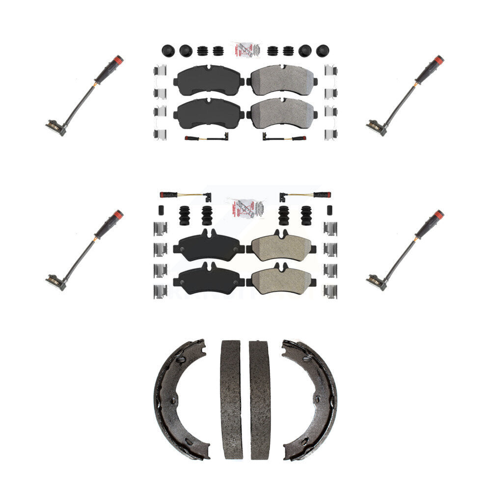 AmeriBRAKES KNW-101202 Disc Brake Pad for 2009 Dodge Sprinter 3500 - Front and Rear