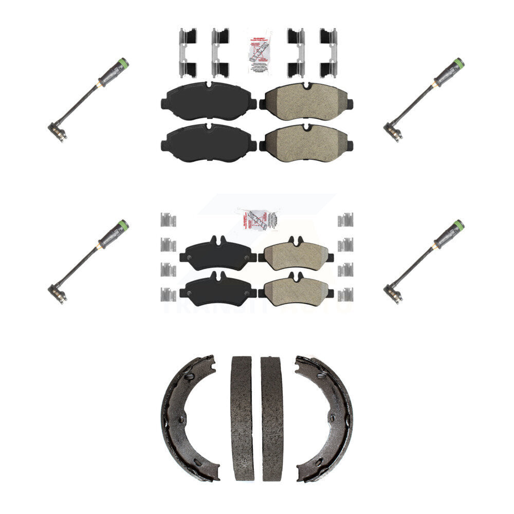 AmeriBRAKES KNW-101210 Disc Brake Pad for 2010-2018 Freightliner Sprinter 2500 - Front and Rear