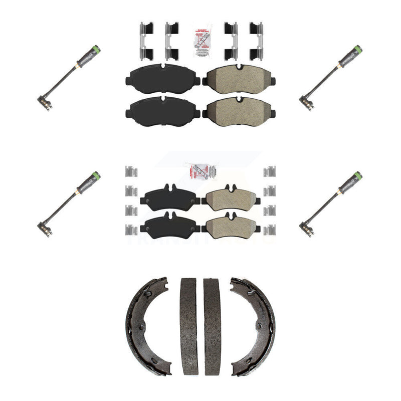 AmeriBRAKES KNW-101210 Disc Brake Pad for 2010-2018 Freightliner Sprinter 2500 - Front and Rear