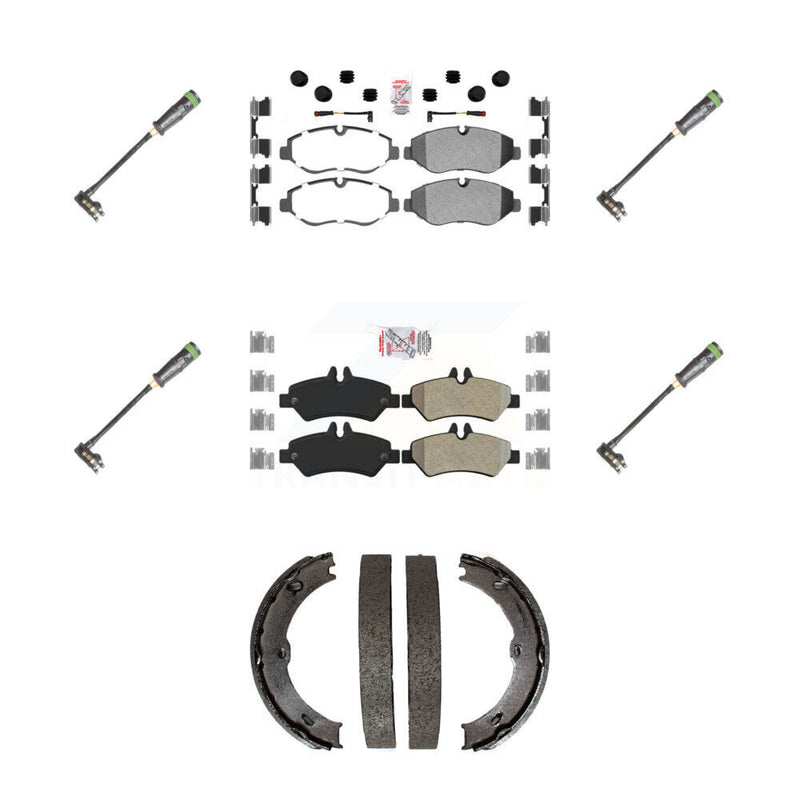 AmeriBRAKES KNW-101211 Disc Brake Pad for 2010-2018 Freightliner Sprinter 2500 - Front and Rear