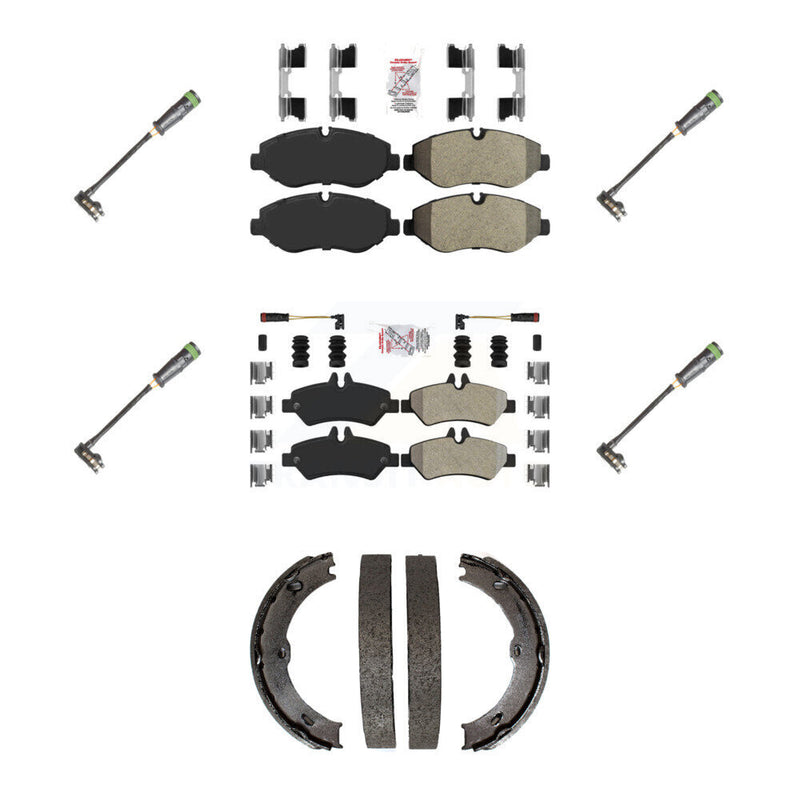 AmeriBRAKES KNW-101212 Disc Brake Pad for 2010-2018 Freightliner Sprinter 2500 - Front and Rear