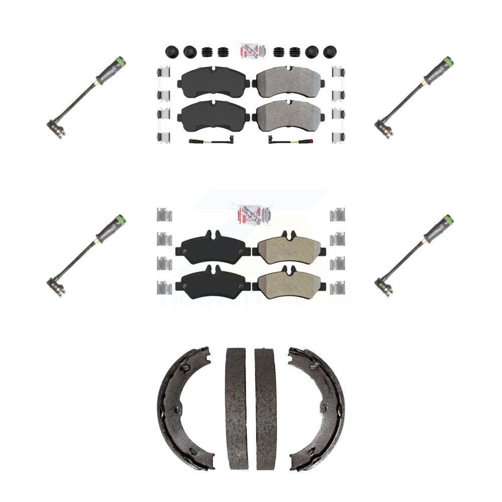 AmeriBRAKES KNW-101214 Disc Brake Pad for 2011-2014 Freightliner Sprinter 3500 - Front and Rear