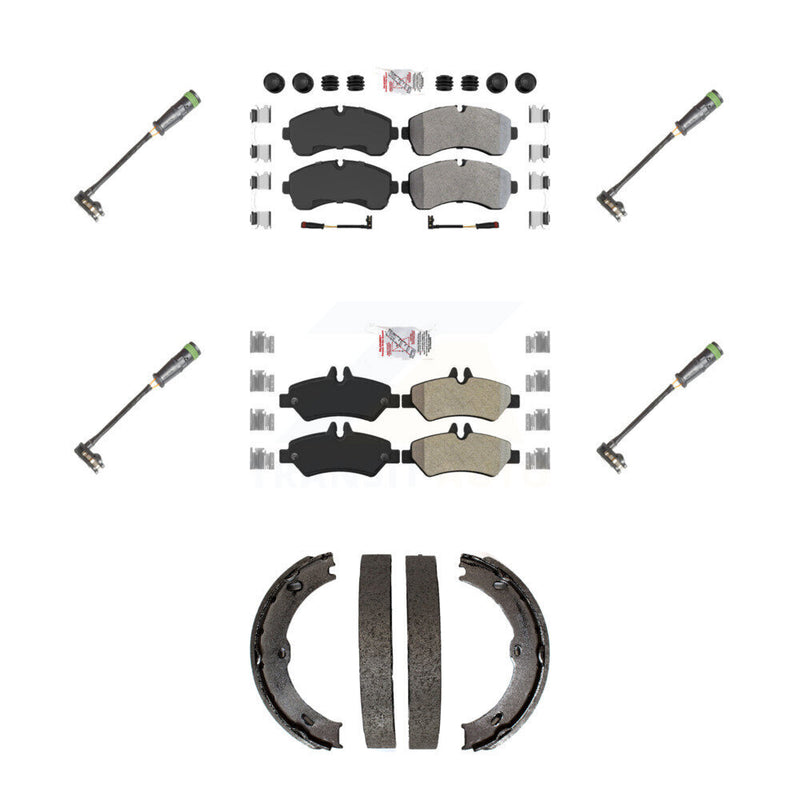 AmeriBRAKES KNW-101214 Disc Brake Pad for 2011-2014 Freightliner Sprinter 3500 - Front and Rear