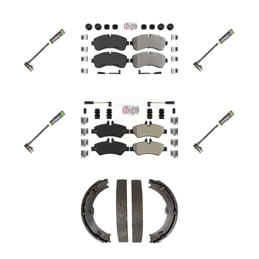 AmeriBRAKES KNW-101215 Disc Brake Pad for 2011-2014 Freightliner Sprinter 3500 - Front and Rear