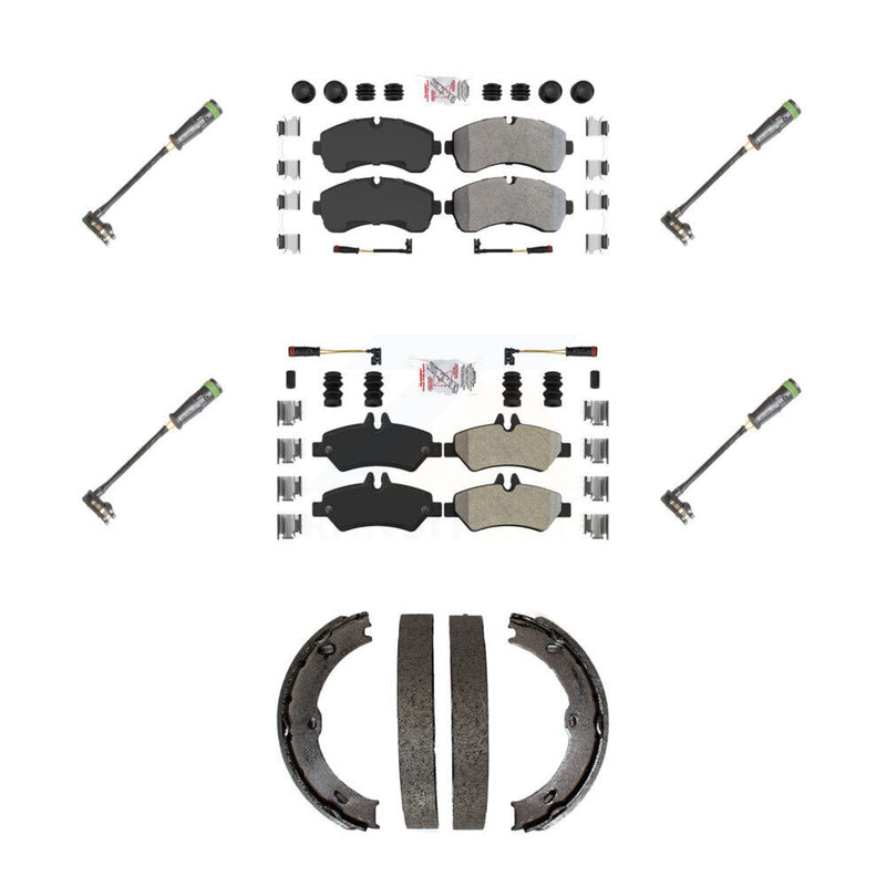 AmeriBRAKES KNW-101215 Disc Brake Pad for 2011-2014 Freightliner Sprinter 3500 - Front and Rear