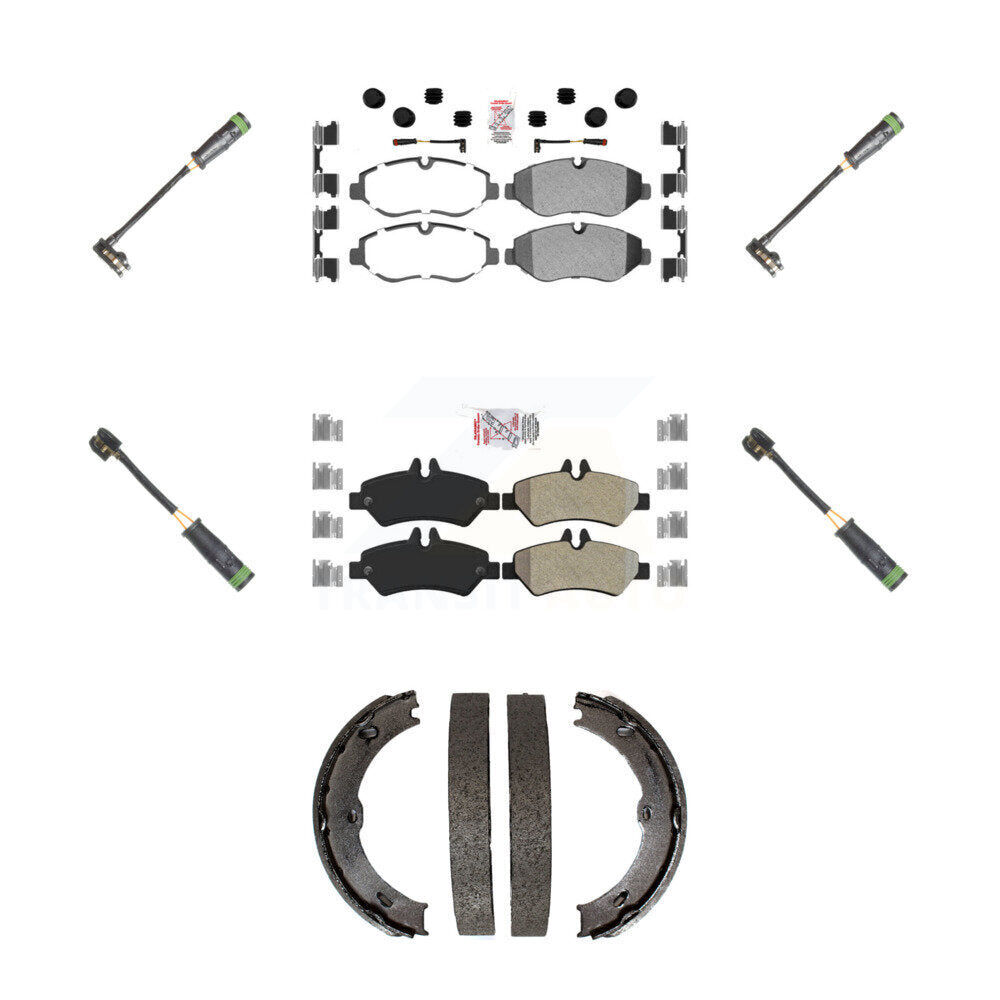 AmeriBRAKES KNW-101219 Disc Brake Pad for 2007-2009 Freightliner Sprinter 2500 - Front and Rear