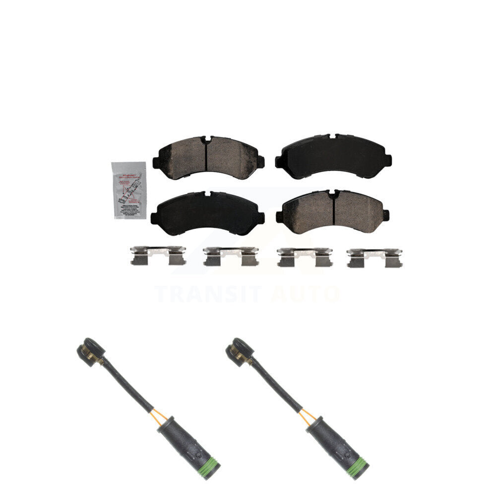 AmeriBRAKES KNW-101247 Disc Brake Pad for 2020-2023 Freightliner Sprinter 3500XD, Freightliner Sprinter 4500 and More - Rear