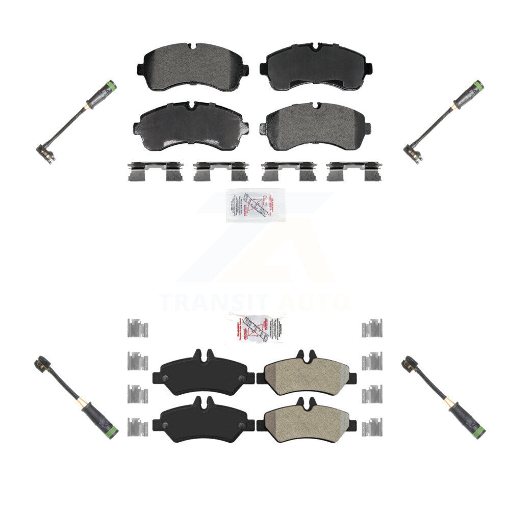 AmeriBRAKES KNW-101256 Disc Brake Pad for 2010-2018 Mercedes-Benz Sprinter 3500 - Front and Rear