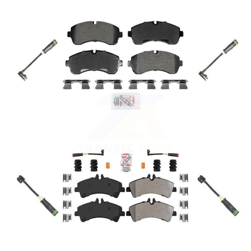 AmeriBRAKES KNW-101258 Disc Brake Pad for 2010-2018 Mercedes-Benz Sprinter 3500, Mercedes-Benz Sprinter 3500XD - Front and Rear