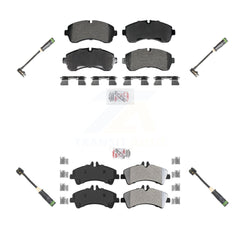 AmeriBRAKES KNW-101259 Disc Brake Pad for 2010-2018 Mercedes-Benz Sprinter 3500, Mercedes-Benz Sprinter 3500XD - Front and Rear