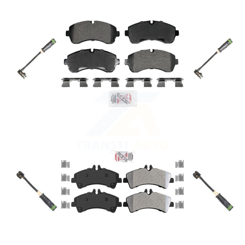 AmeriBRAKES KNW-101259 Disc Brake Pad for 2010-2018 Mercedes-Benz Sprinter 3500, Mercedes-Benz Sprinter 3500XD - Front and Rear