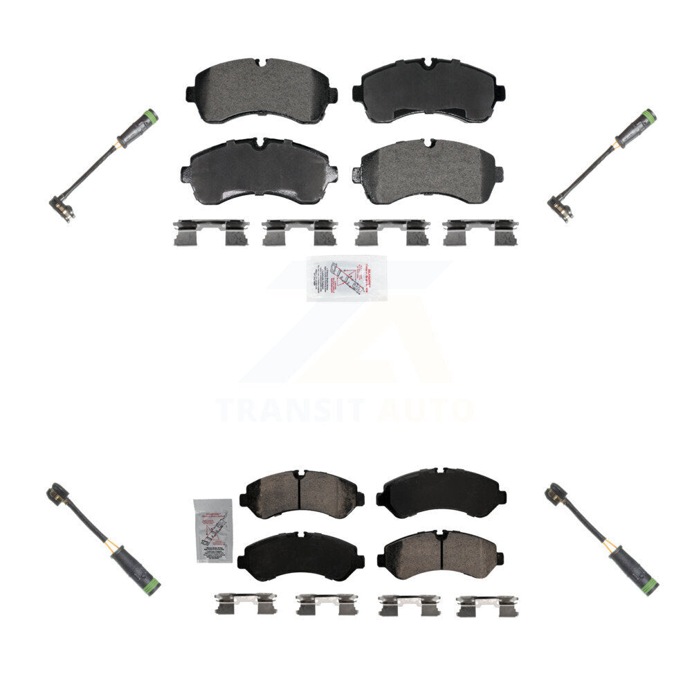 AmeriBRAKES KNW-101265 Disc Brake Pad for 2020 Freightliner Sprinter 4500 - Front and Rear