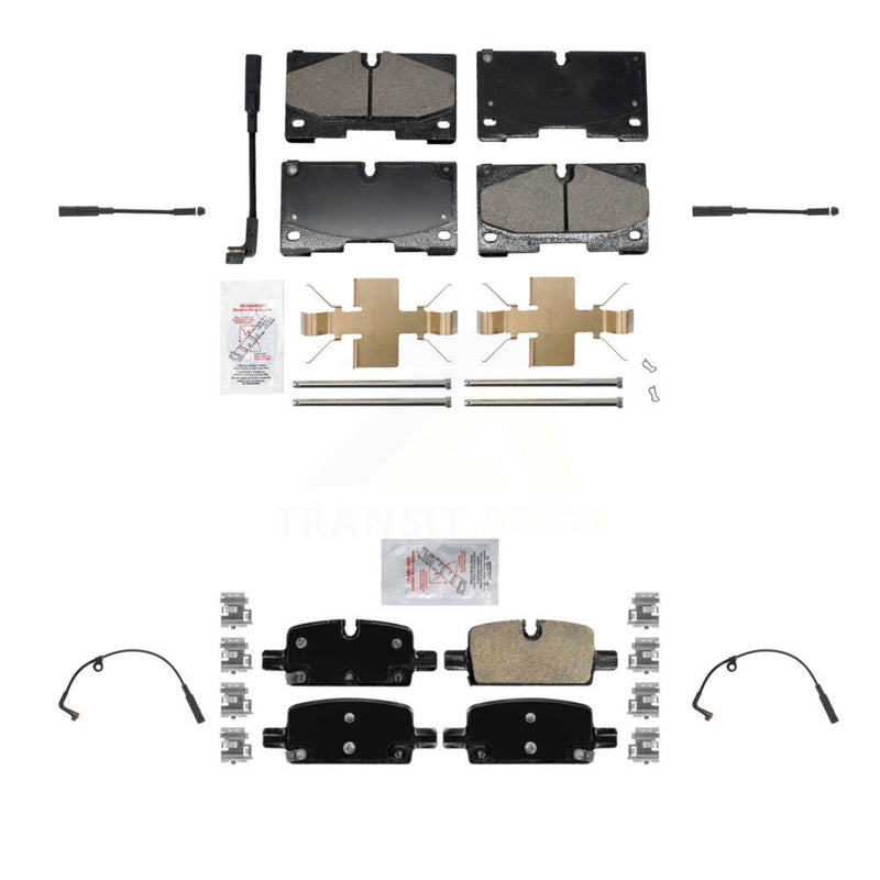 AmeriBRAKES KNW-101276 Disc Brake Pad for 2019-2024 Chevrolet Silverado 1500, Chevrolet Silverado 1500 LTD and More - Front and Rear