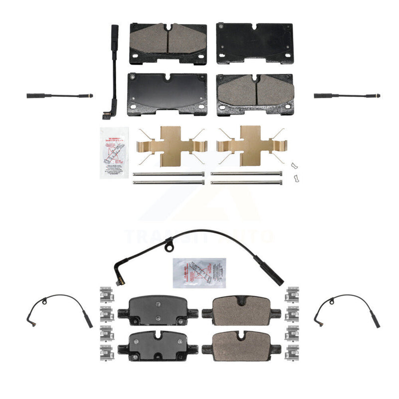 AmeriBRAKES KNW-101277 Disc Brake Pad for 2019-2024 Chevrolet Silverado 1500, Chevrolet Silverado 1500 LTD and More - Front and Rear