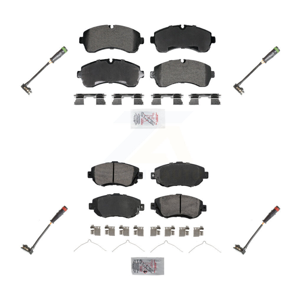AmeriBRAKES KNW-101278 Disc Brake Pad for 2019-2023 Mercedes-Benz Sprinter 1500, Mercedes-Benz Sprinter 2500 - Front and Rear