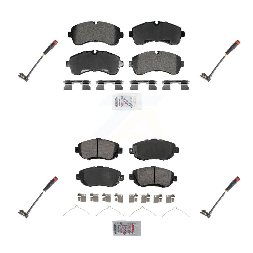 AmeriBRAKES KNW-101280 Disc Brake Pad for 2020-2024 Mercedes-Benz Sprinter 1500, Mercedes-Benz Sprinter 2500 - Front and Rear