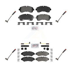 AmeriBRAKES KNW-101281 Disc Brake Pad for 2020-2024 Mercedes-Benz Sprinter 1500, Mercedes-Benz Sprinter 2500 - Front and Rear