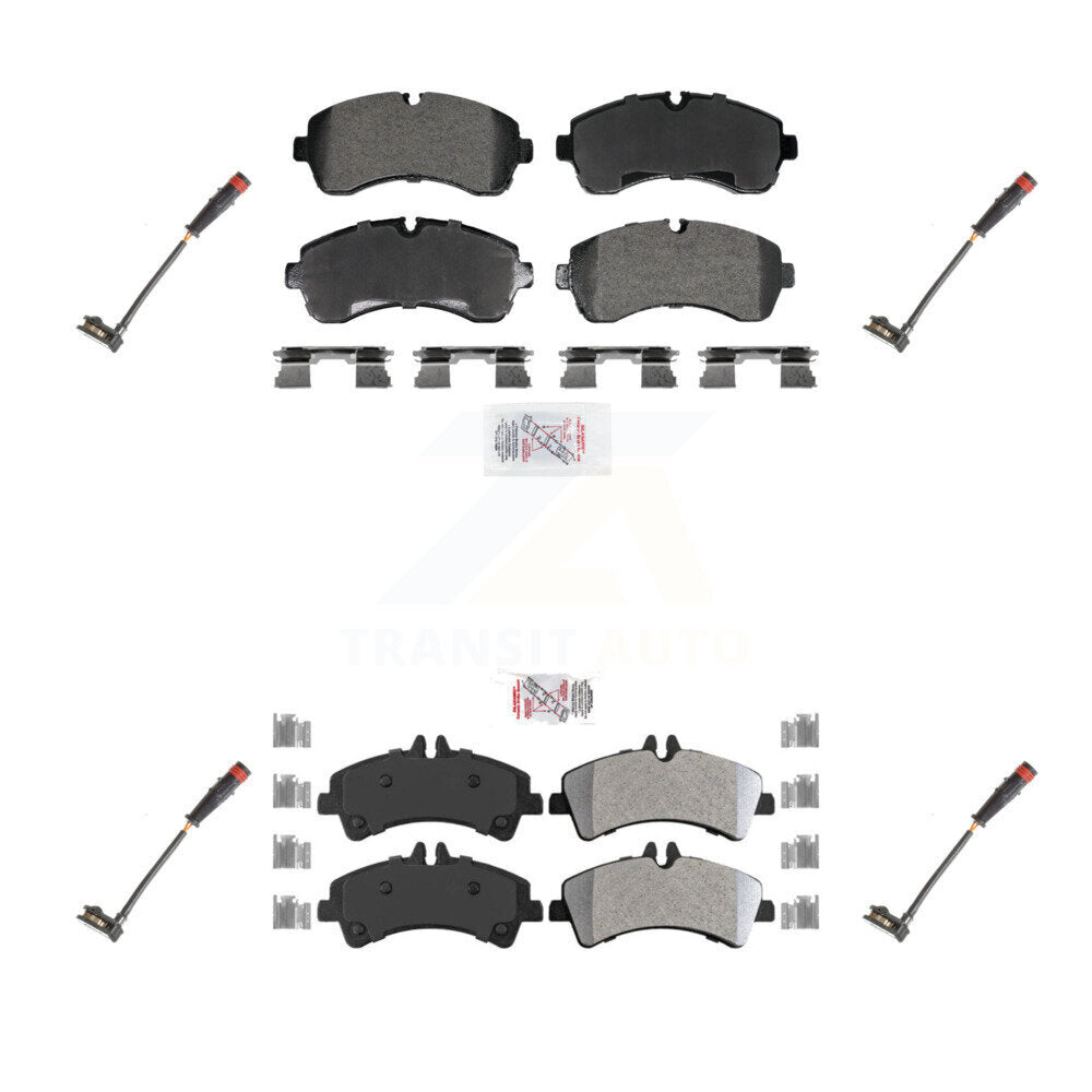 AmeriBRAKES KNW-101285 Disc Brake Pad for 2009 Dodge Sprinter 3500 - Front and Rear