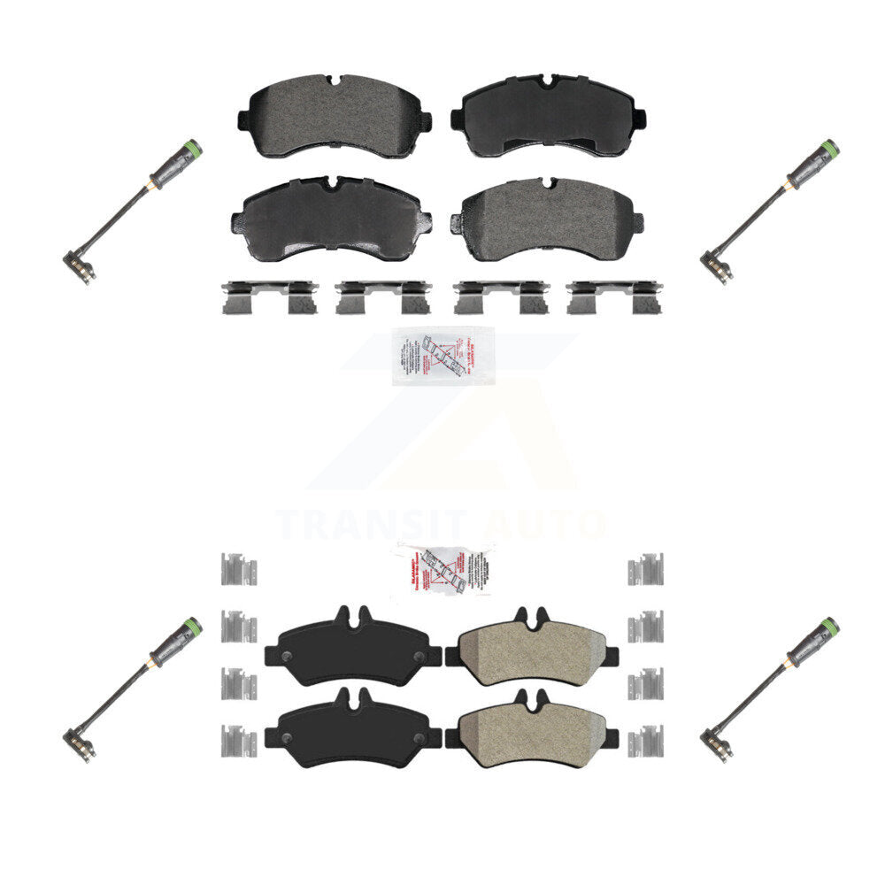 AmeriBRAKES KNW-101286 Disc Brake Pad for 2011-2014 Freightliner Sprinter 3500 - Front and Rear