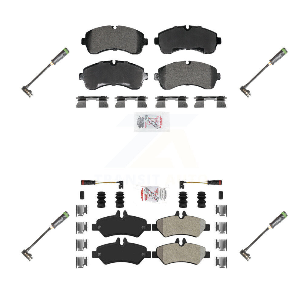 AmeriBRAKES KNW-101287 Disc Brake Pad for 2011-2014 Freightliner Sprinter 3500 - Front and Rear
