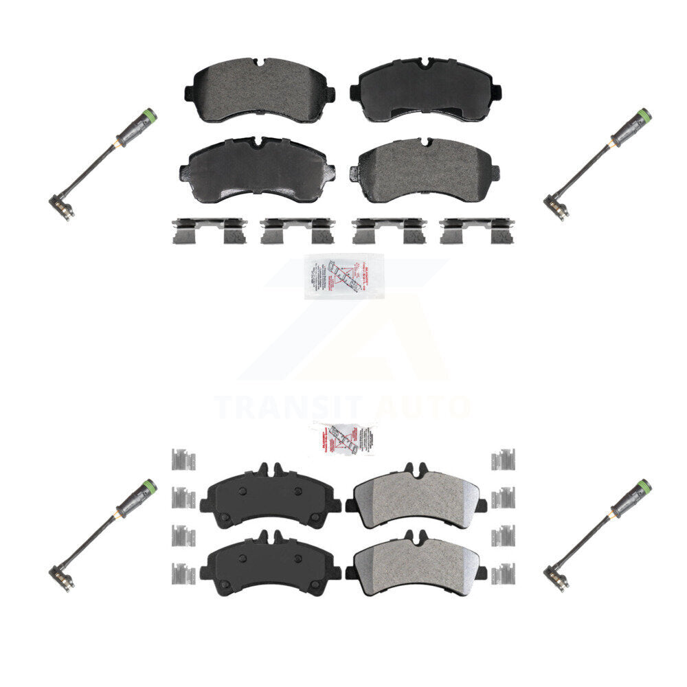 AmeriBRAKES KNW-101289 Disc Brake Pad for 2011-2014 Freightliner Sprinter 3500 - Front and Rear
