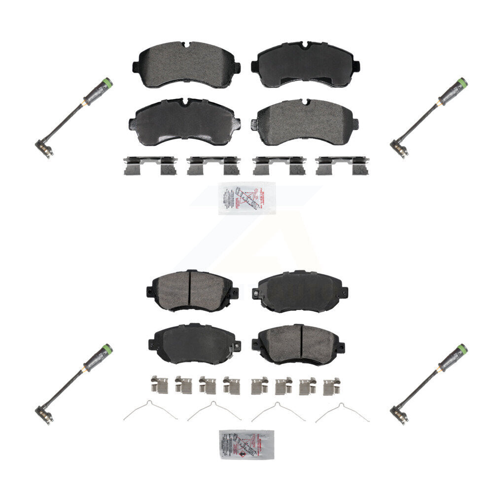 AmeriBRAKES KNW-101290 Disc Brake Pad for 2019-2021 Freightliner Sprinter 3500, Freightliner Sprinter 1500, Freightliner Sprinter 2500 - Front and Rear