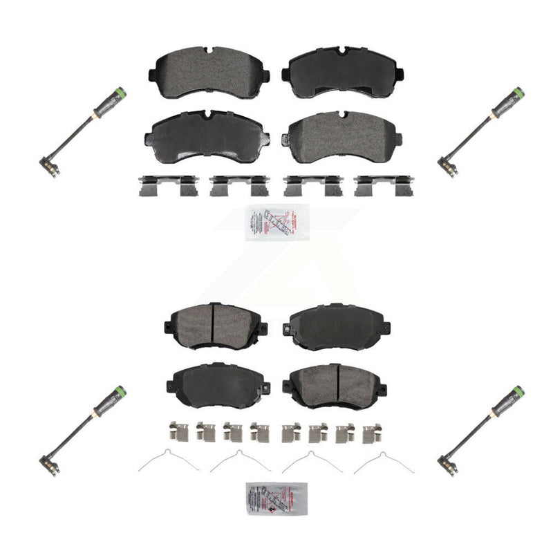 AmeriBRAKES KNW-101290 Disc Brake Pad for 2019-2021 Freightliner Sprinter 3500, Freightliner Sprinter 1500, Freightliner Sprinter 2500 - Front and Rear