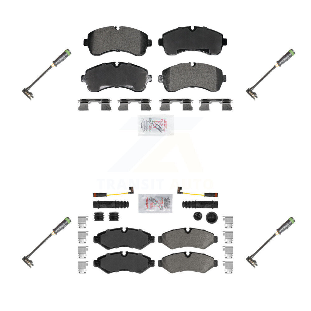 AmeriBRAKES KNW-101291 Disc Brake Pad for 2019-2021 Freightliner Sprinter 3500, Freightliner Sprinter 1500, Freightliner Sprinter 2500 - Front and Rear