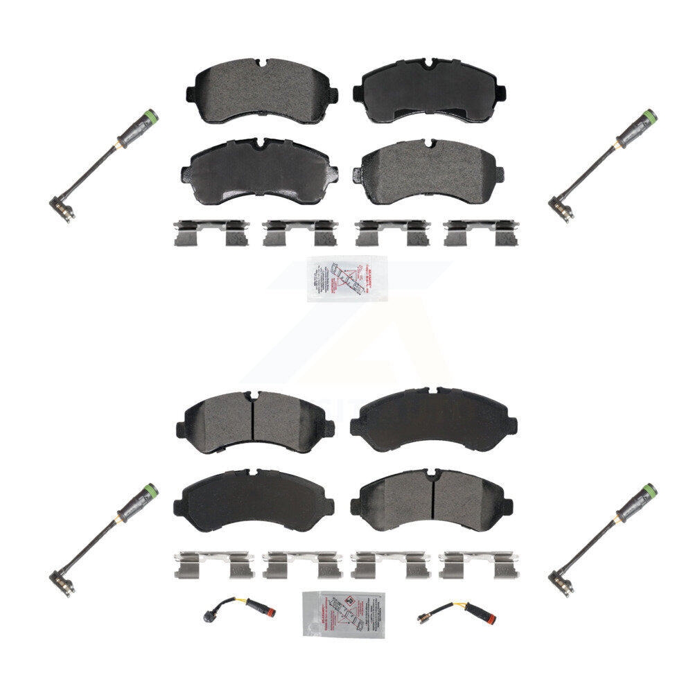 AmeriBRAKES KNW-101292 Disc Brake Pad for 2020-2021 Freightliner Sprinter 3500 - Front and Rear