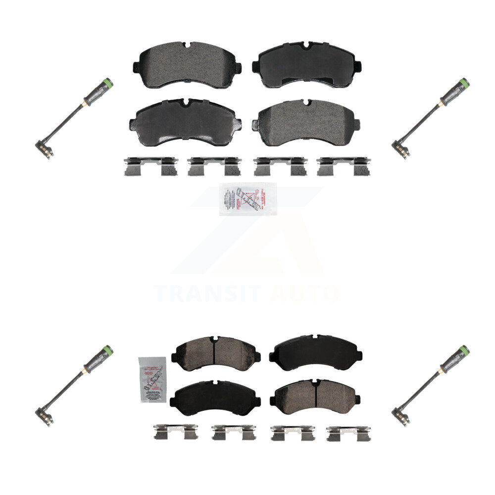 AmeriBRAKES KNW-101293 Disc Brake Pad for 2020-2021 Freightliner Sprinter 3500 - Front and Rear