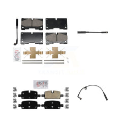 AmeriBRAKES KNW-101303 Disc Brake Pad for 2019-2024 Chevrolet Silverado 1500, Chevrolet Silverado 1500 LTD and More - Front and Rear
