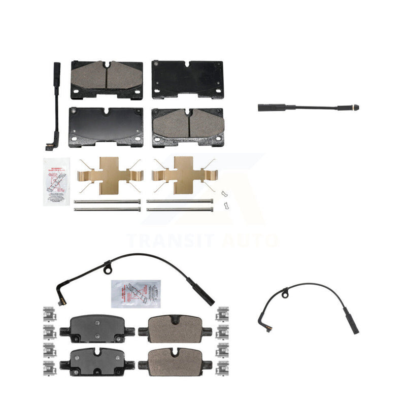 AmeriBRAKES KNW-101304 Disc Brake Pad for 2019-2024 Chevrolet Silverado 1500, Chevrolet Silverado 1500 LTD and More - Front and Rear