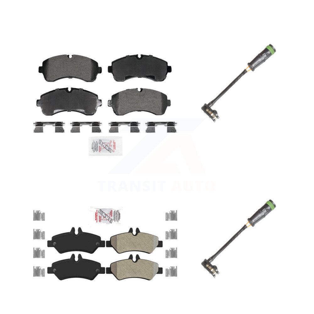 AmeriBRAKES KNW-101312 Disc Brake Pad for 2011-2014 Freightliner Sprinter 3500 - Front and Rear