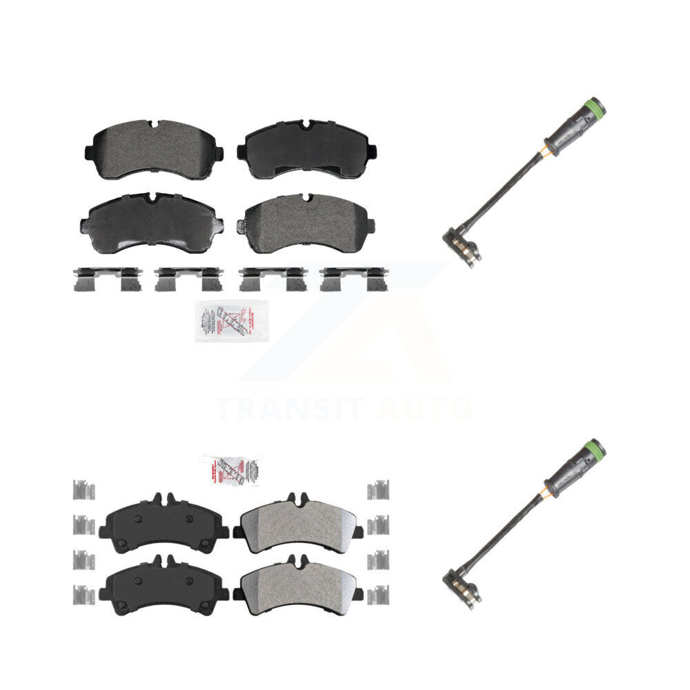 AmeriBRAKES KNW-101315 Disc Brake Pad for 2011-2014 Freightliner Sprinter 3500 - Front and Rear