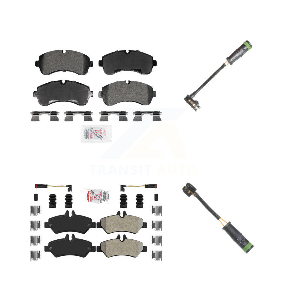AmeriBRAKES KNW-101317 Disc Brake Pad for 2010-2018 Mercedes-Benz Sprinter 3500 - Front and Rear