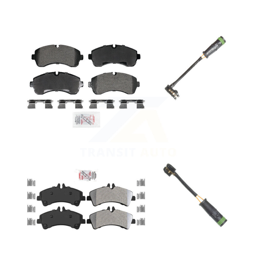 AmeriBRAKES KNW-101319 Disc Brake Pad for 2010-2018 Mercedes-Benz Sprinter 3500, Mercedes-Benz Sprinter 3500XD - Front and Rear