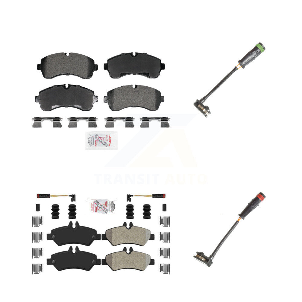 AmeriBRAKES KNW-101321 Disc Brake Pad for 2010-2018 Mercedes-Benz Sprinter 3500 - Front and Rear