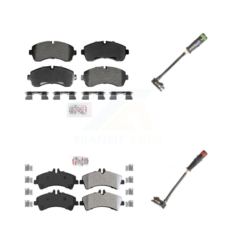 AmeriBRAKES KNW-101323 Disc Brake Pad for 2010-2018 Mercedes-Benz Sprinter 3500 - Front and Rear