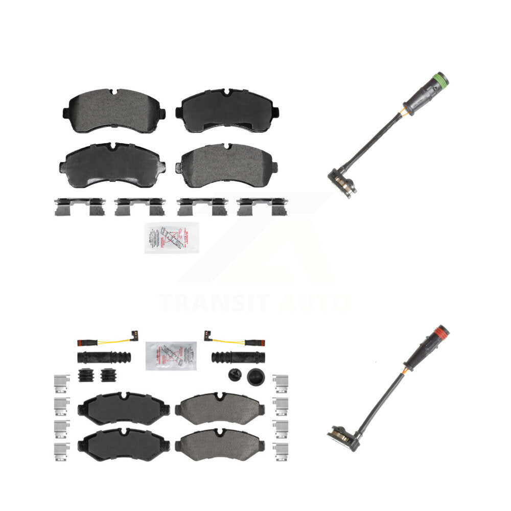 AmeriBRAKES KNW-101325 Disc Brake Pad for 2019-2023 Mercedes-Benz Sprinter 1500, Mercedes-Benz Sprinter 2500 - Front and Rear