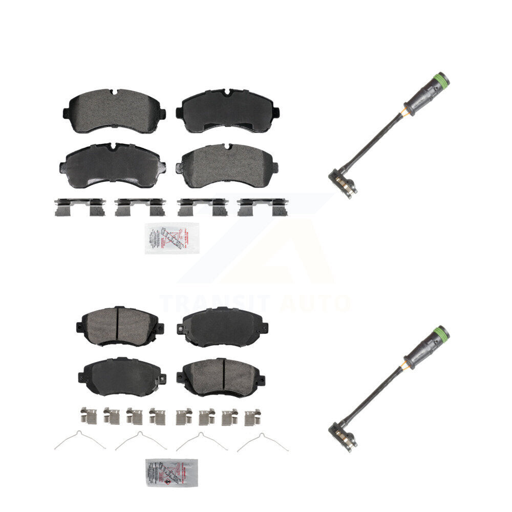 AmeriBRAKES KNW-101326 Disc Brake Pad for 2019-2021 Freightliner Sprinter 3500, Freightliner Sprinter 1500, Freightliner Sprinter 2500 - Front and Rear