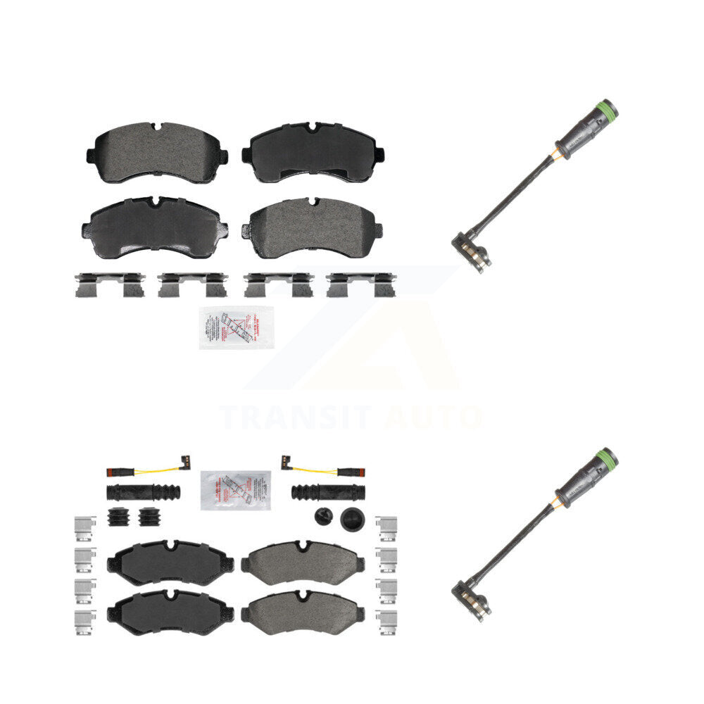 AmeriBRAKES KNW-101327 Disc Brake Pad for 2019-2021 Freightliner Sprinter 3500, Freightliner Sprinter 1500, Freightliner Sprinter 2500 - Front and Rear
