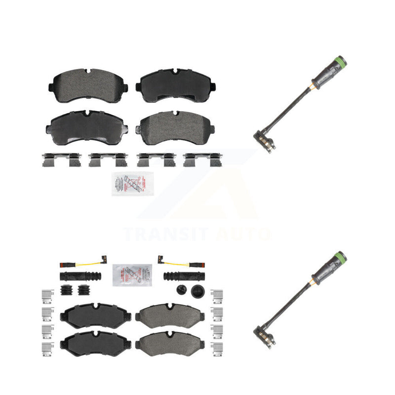 AmeriBRAKES KNW-101327 Disc Brake Pad for 2019-2021 Freightliner Sprinter 3500, Freightliner Sprinter 1500, Freightliner Sprinter 2500 - Front and Rear
