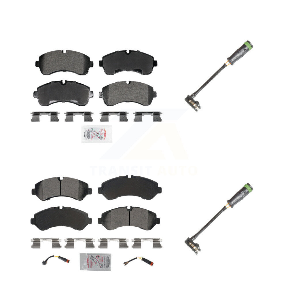 AmeriBRAKES KNW-101328 Disc Brake Pad for 2020-2021 Freightliner Sprinter 3500 - Front and Rear